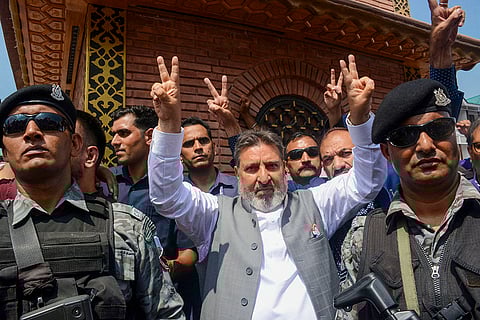 J-K Assembly polls: Jammu and Kashmir Apni Party Founding President Altaf Bukhari files nomination
